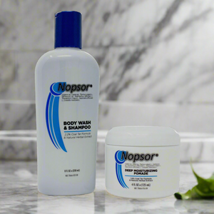 Essential Starter Bundle: Nopsor Shampoo & Pomade for Psoriasis Care